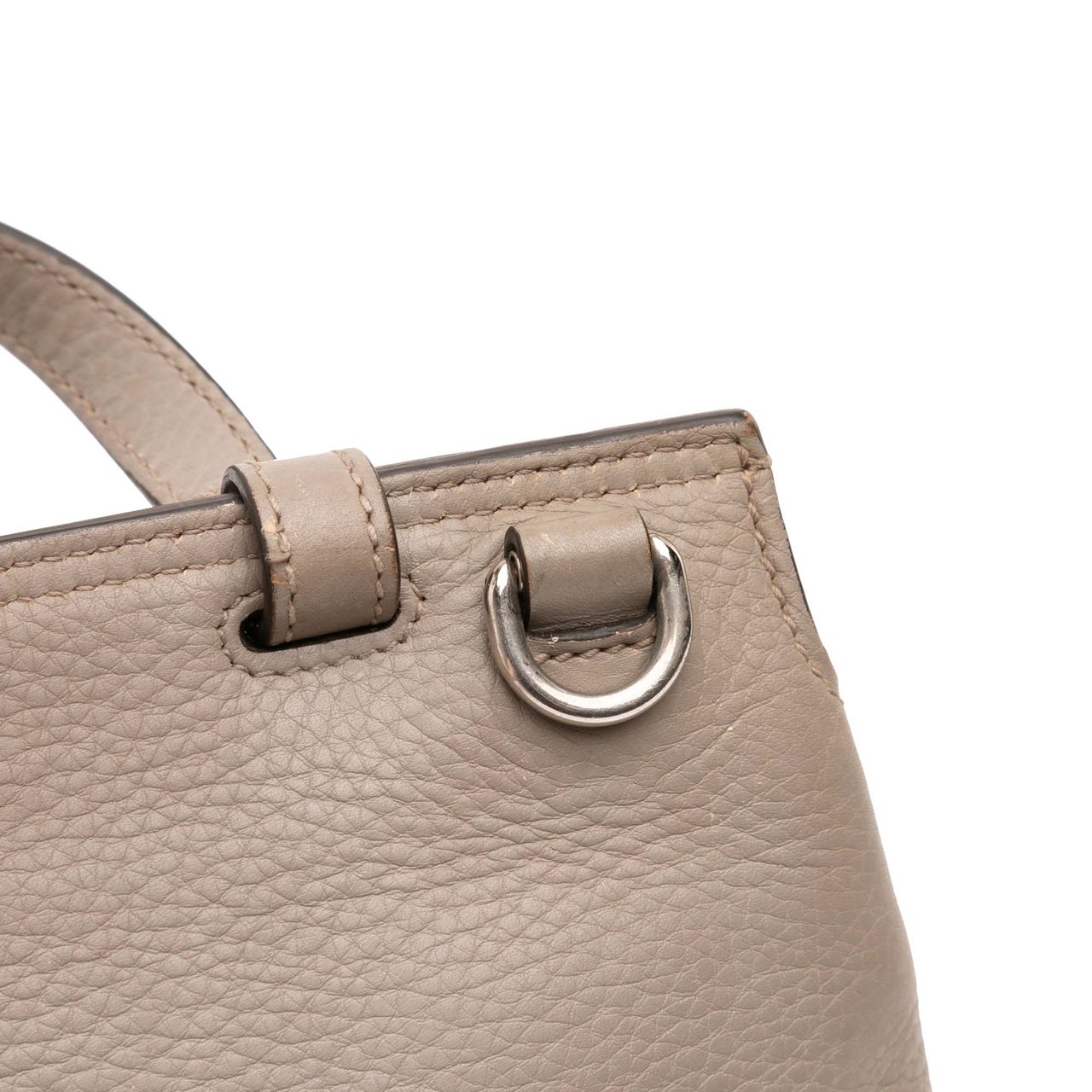 Gucci Small Leather Bamboo Daily Satchel Bruin