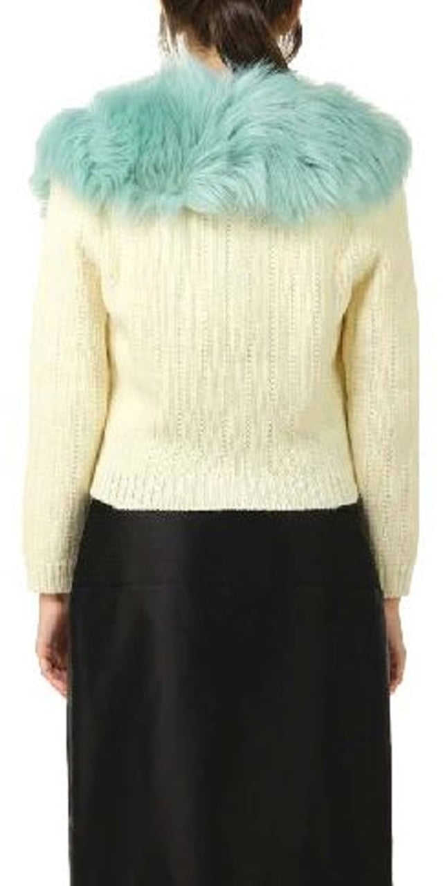Gucci Wool And Cashmere Cardigan Wit