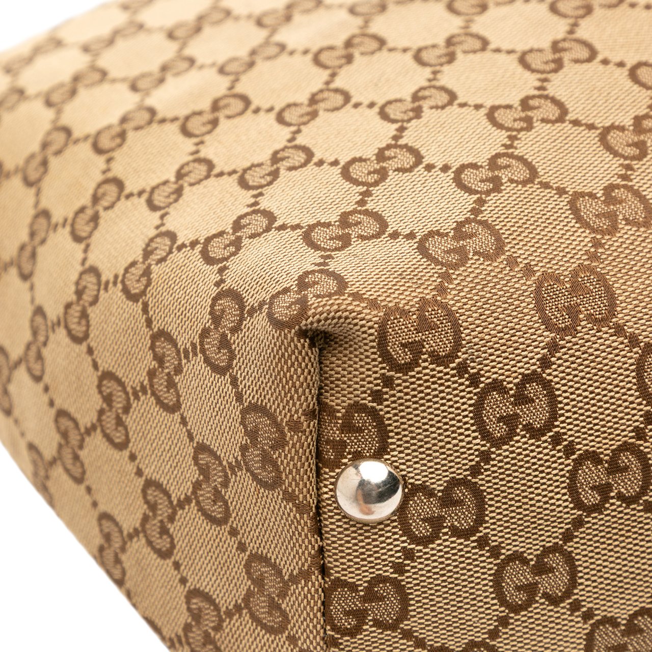 Gucci GG Canvas Icon Bit Tote Bruin