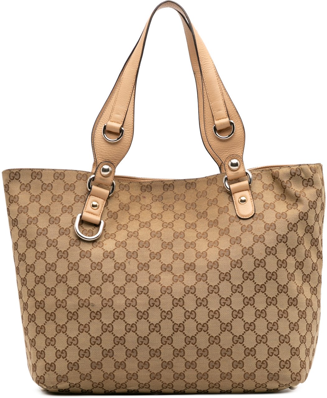 Gucci GG Canvas Icon Bit Tote Bruin