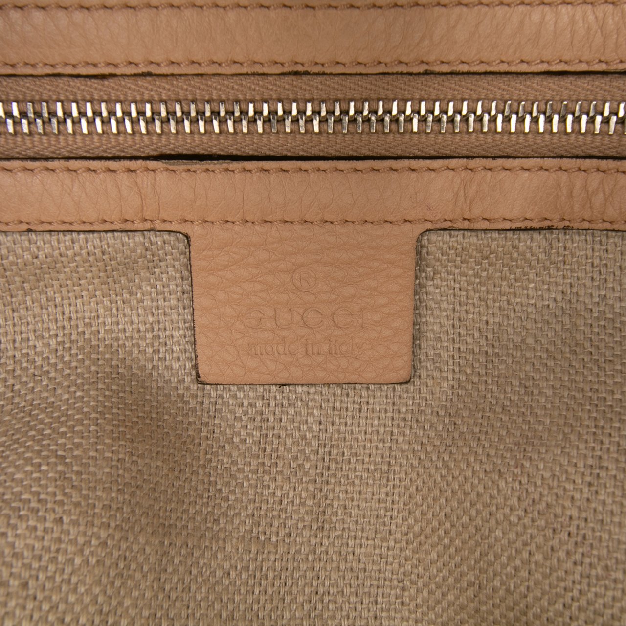 Gucci GG Canvas Icon Bit Tote Bruin