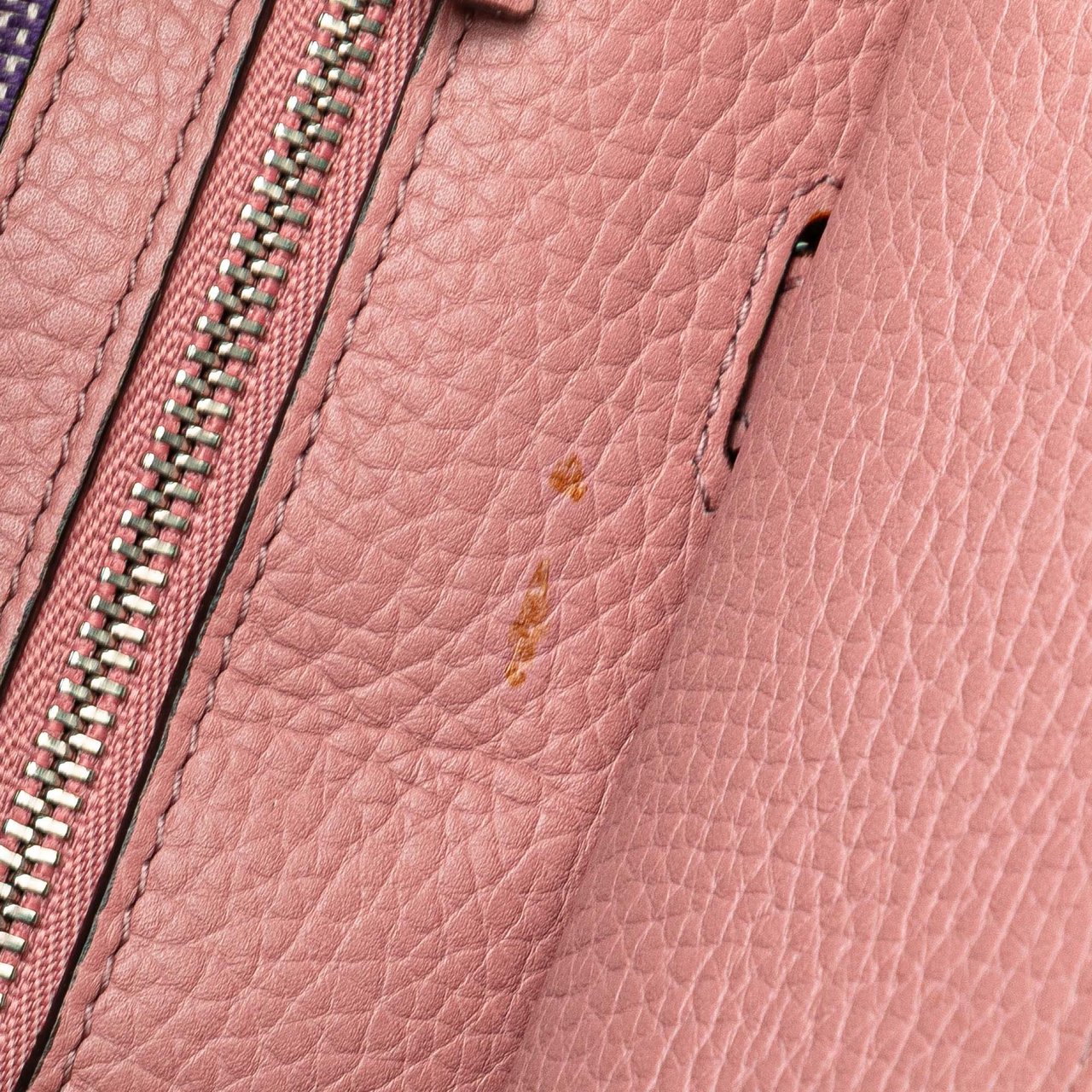 Gucci Medium Leather Bamboo Daily Satchel Roze