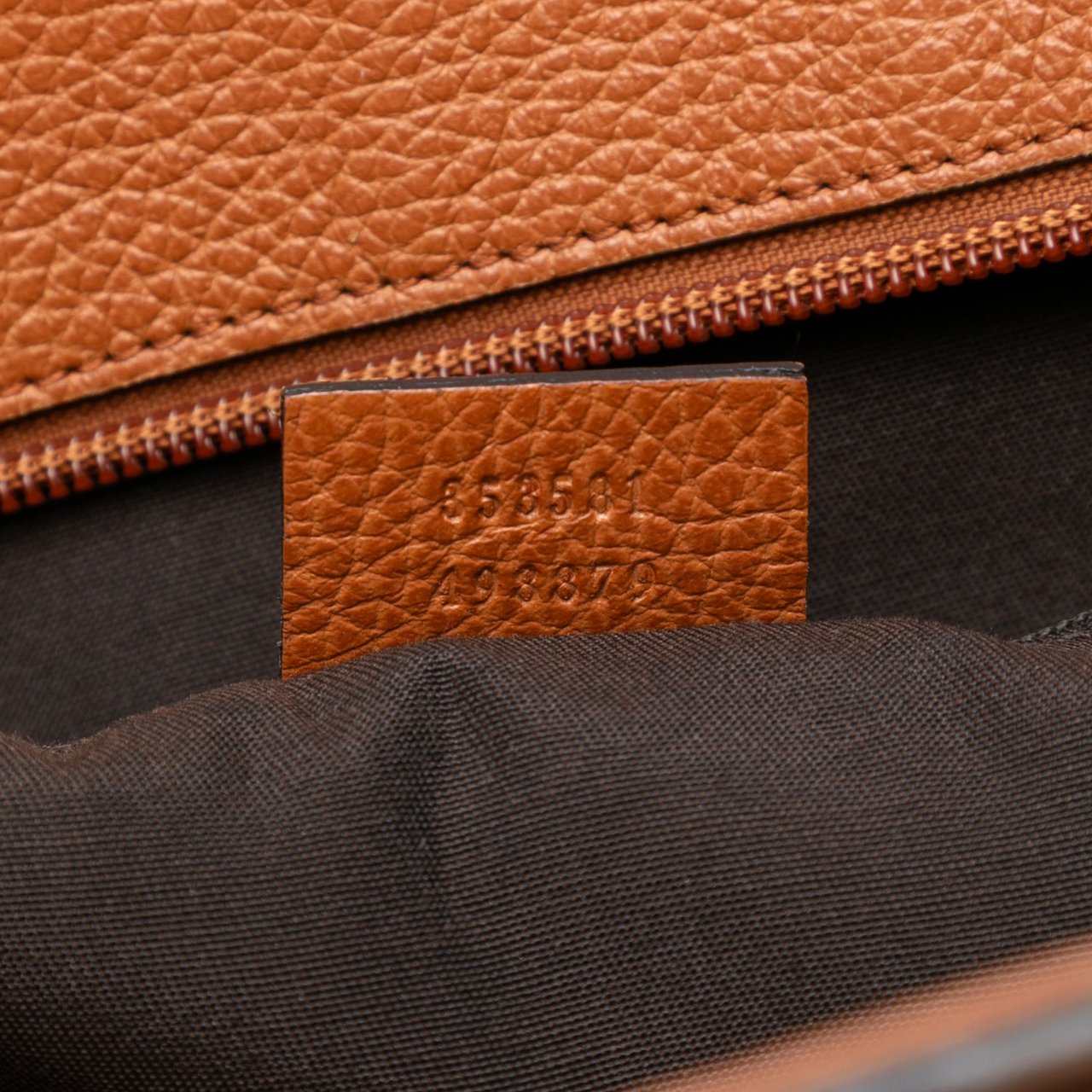 Gucci Dollar Calf Interlocking G Tote Bruin