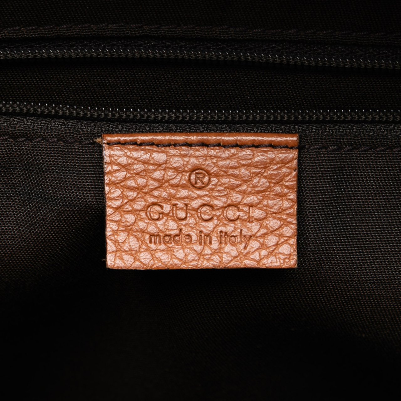 Gucci Dollar Calf Interlocking G Tote Bruin