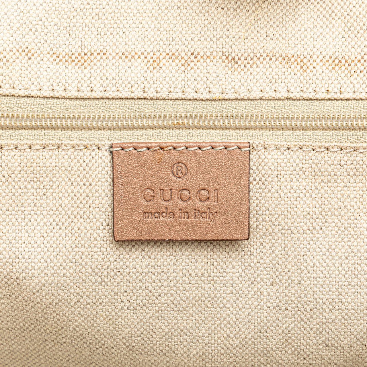 Gucci Medium Diamante Canvas Sukey Tote Bruin