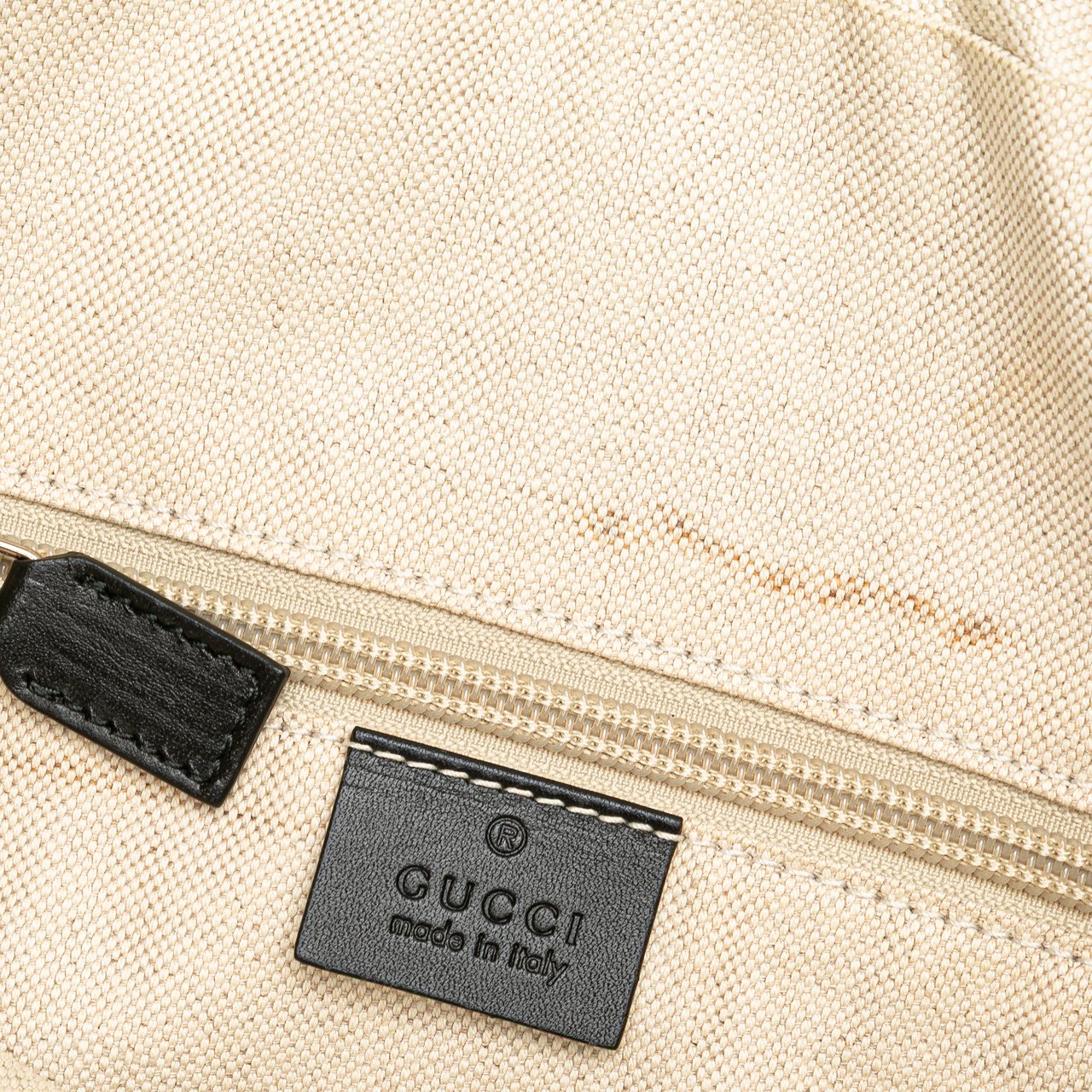 Gucci Diamante Coated Canvas Zip Crossbody Bruin