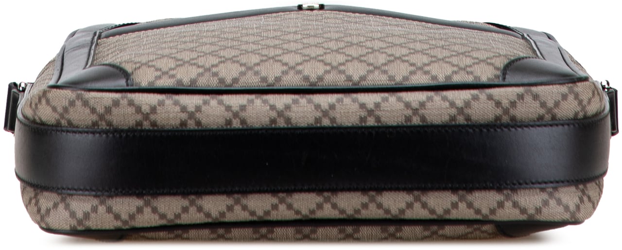 Gucci Diamante Coated Canvas Zip Crossbody Bruin