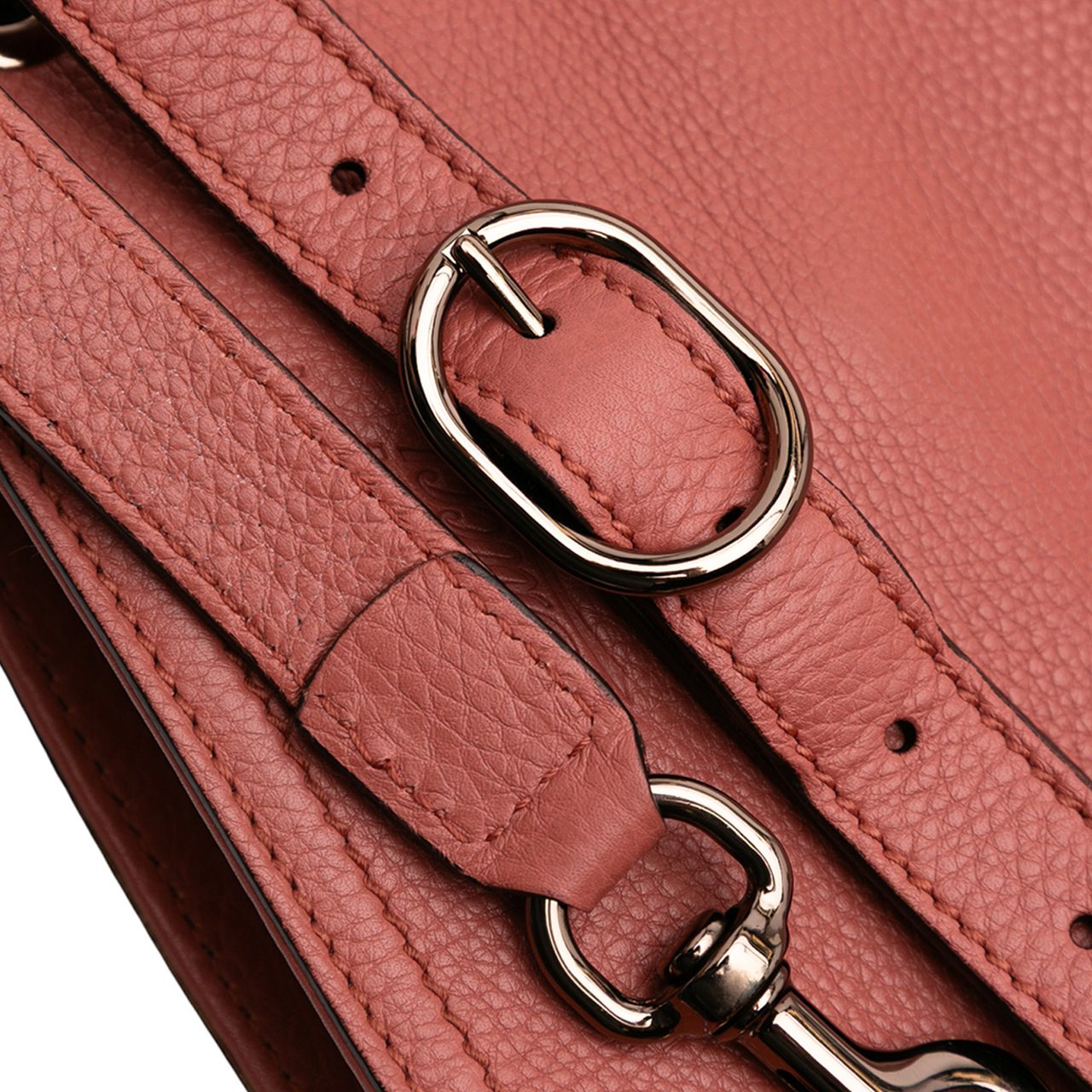 Gucci Medium Calfskin Bamboo Shopper Satchel Roze