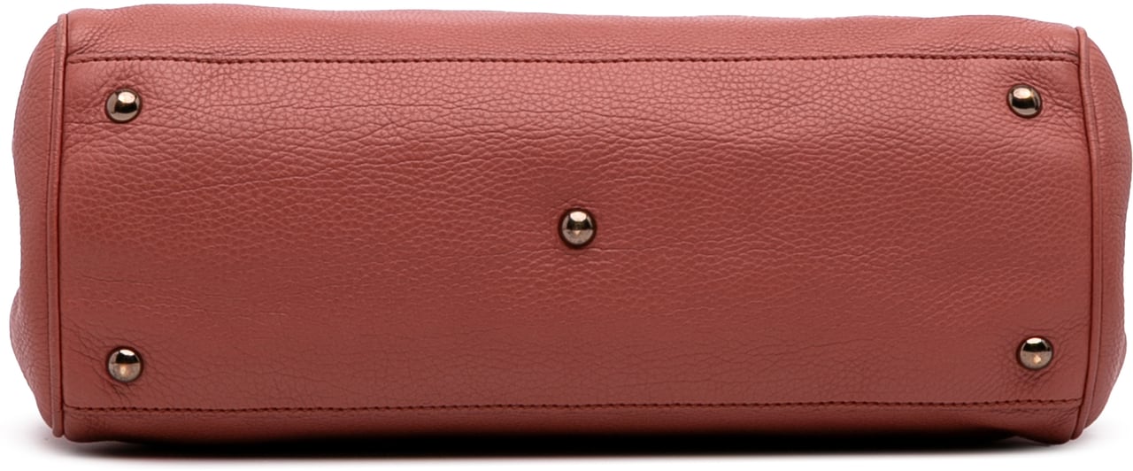 Gucci Medium Calfskin Bamboo Shopper Satchel Roze