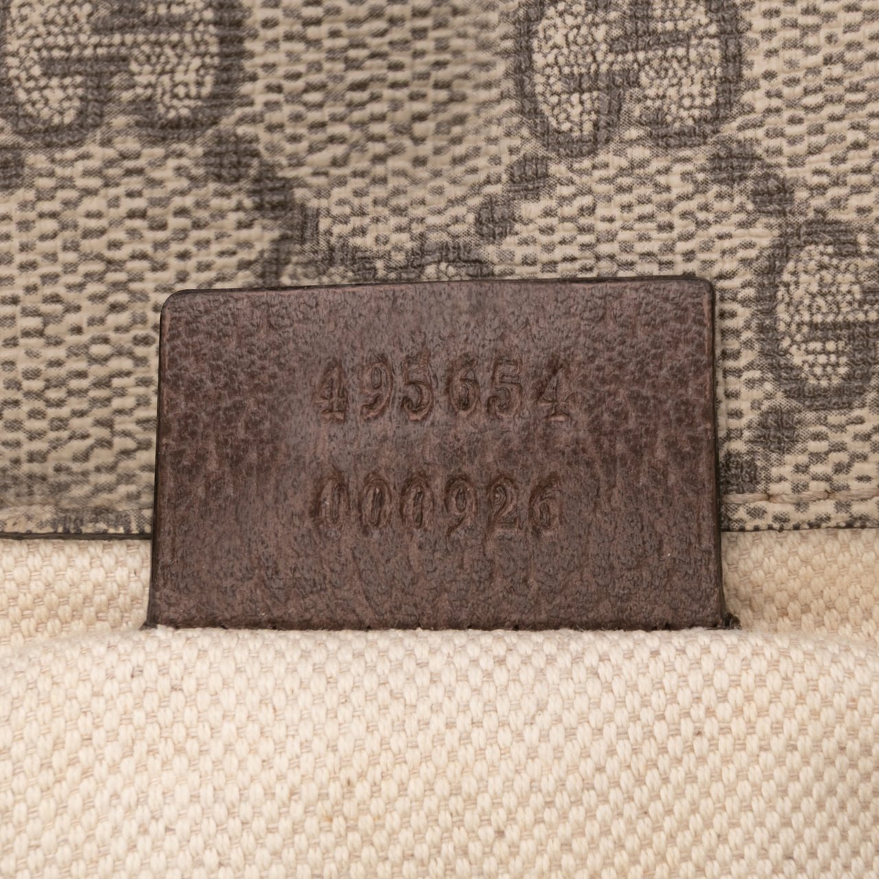 Gucci Medium GG Supreme Web Neo Vintage Double Flap Messenger Bag Bruin