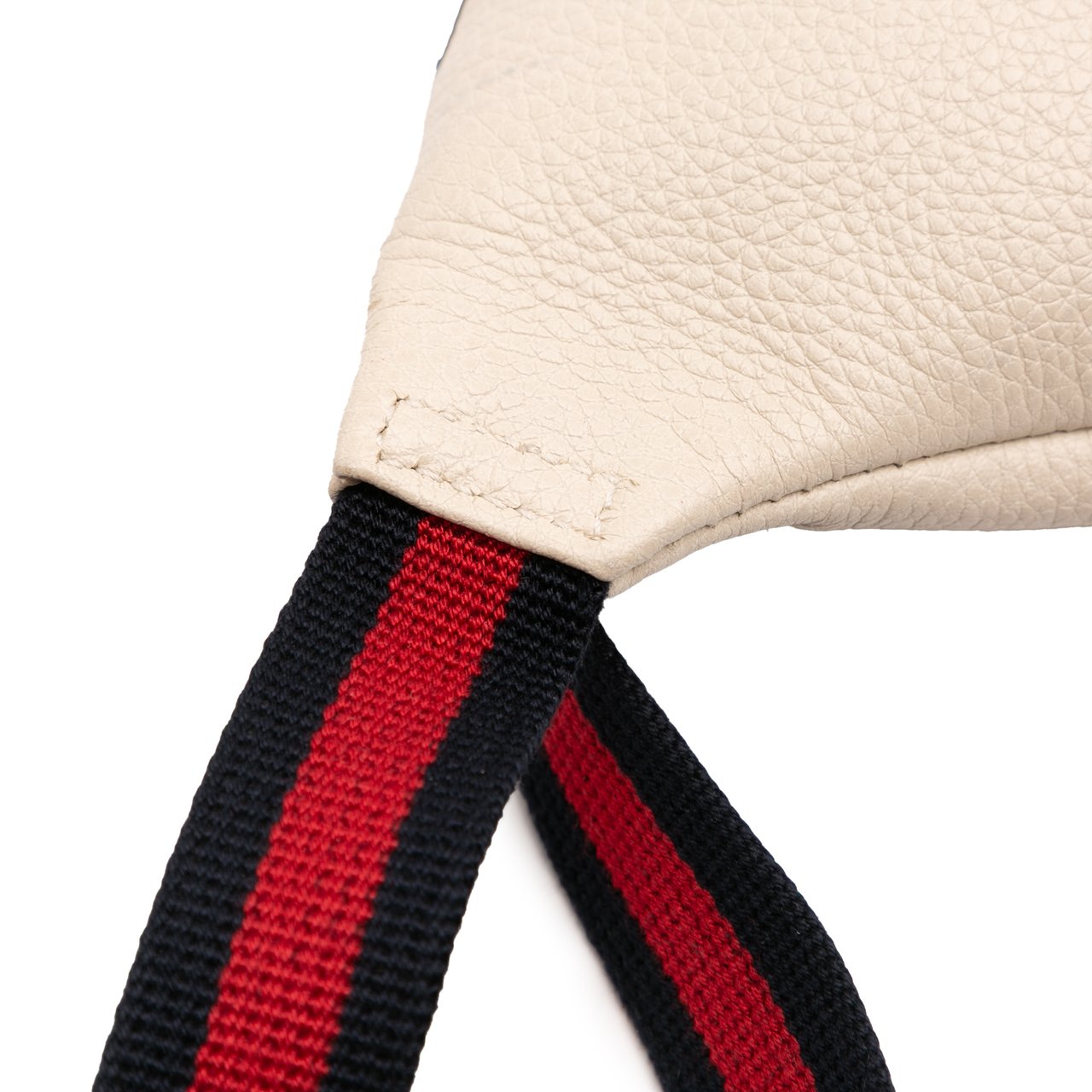 Gucci Leather Logo Belt Bag Wit