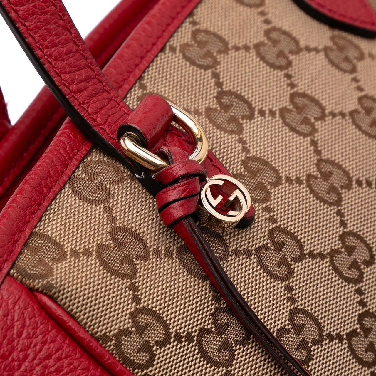Gucci Small GG Canvas Bree Satchel Bruin
