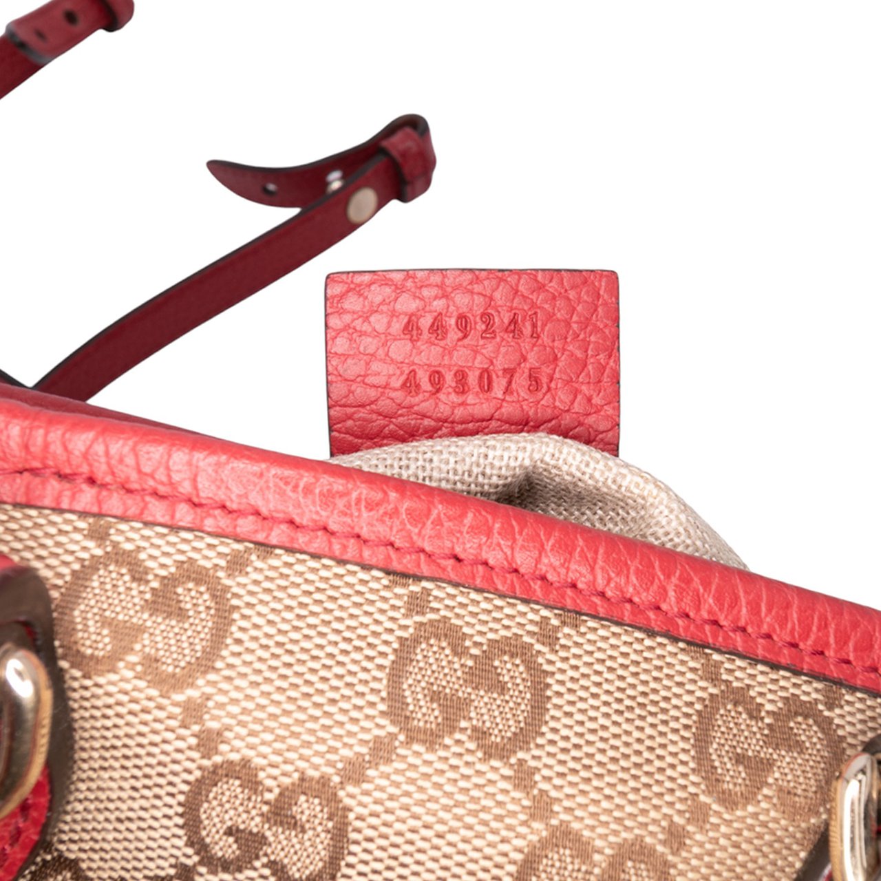 Gucci Small GG Canvas Bree Satchel Bruin