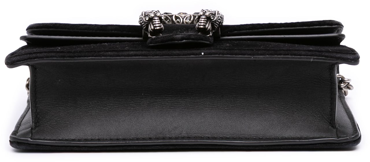 Gucci Mini Velvet Dionysus Crossbody Zwart