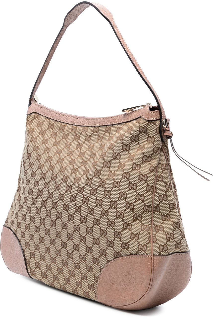Gucci GG Canvas Bree Shoulder Bag Bruin