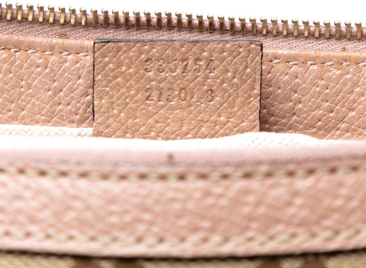 Gucci GG Canvas Bree Shoulder Bag Bruin