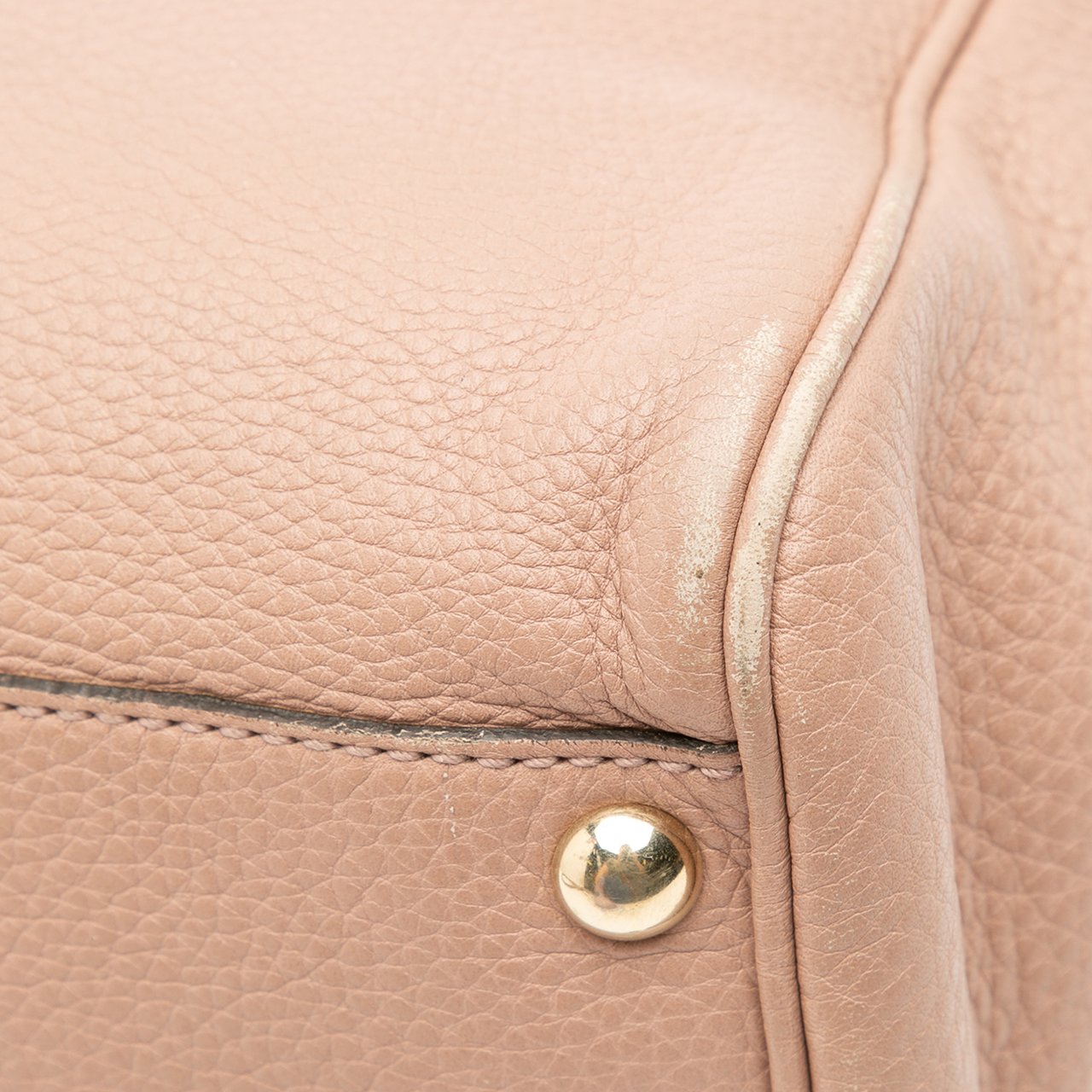 Gucci Small Calfskin Bamboo Shopper Satchel Roze