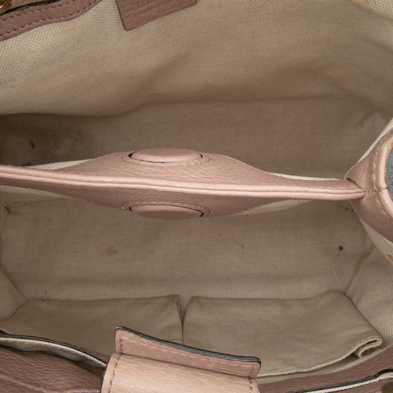 Gucci Small Calfskin Bamboo Shopper Satchel Roze