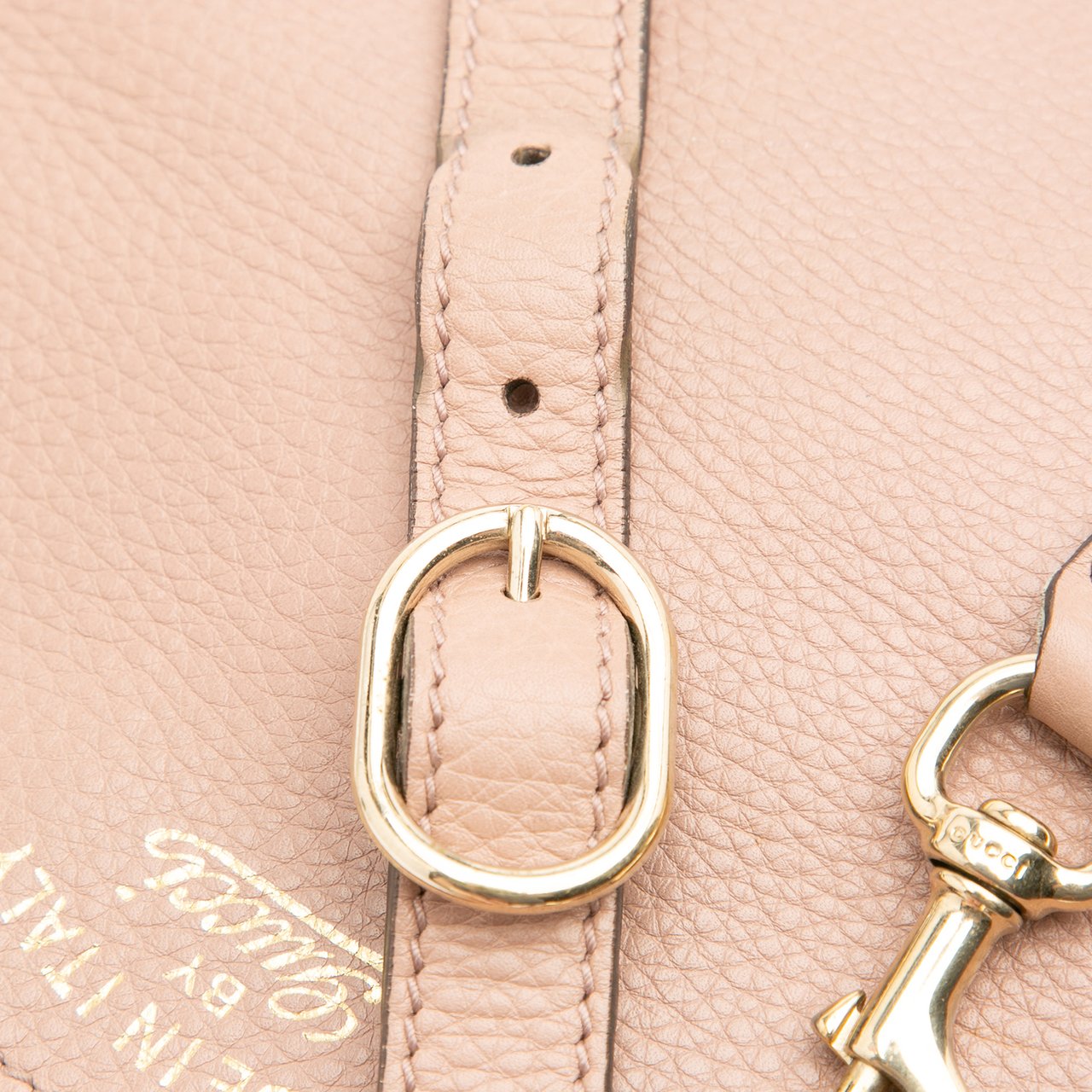 Gucci Small Calfskin Bamboo Shopper Satchel Roze