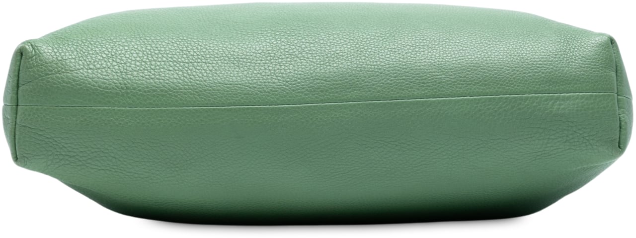 Gucci Tall Leather Bamboo Shopper Tote Groen