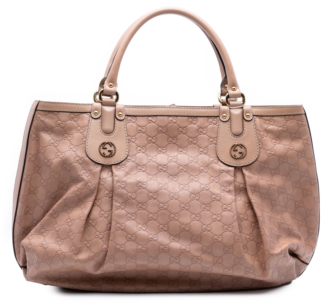 Gucci Large Guccissima Scarlett Tote Roze