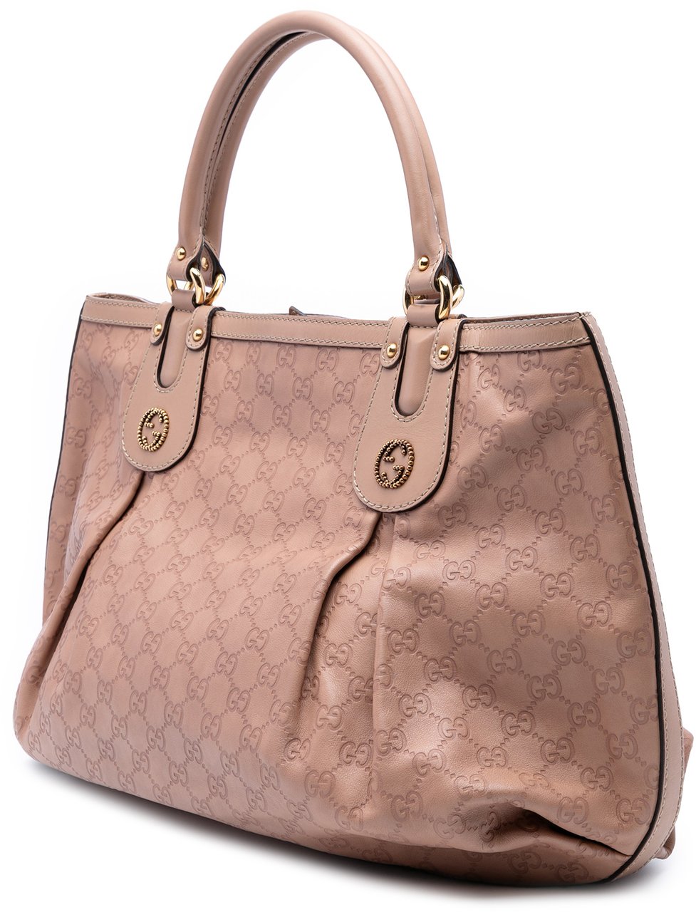 Gucci Large Guccissima Scarlett Tote Roze