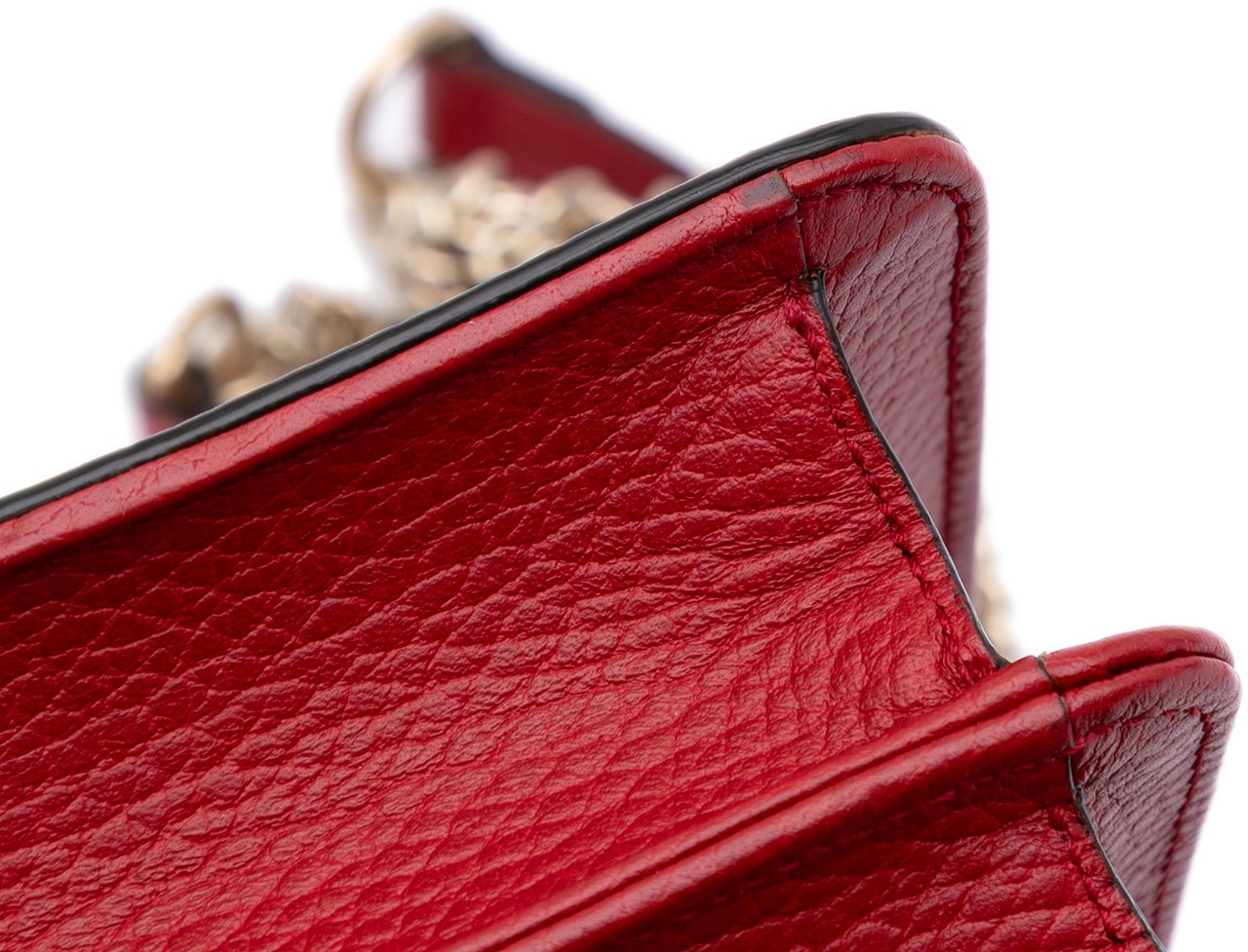 Gucci Small Dollar Calfskin Interlocking G Crossbody Rood