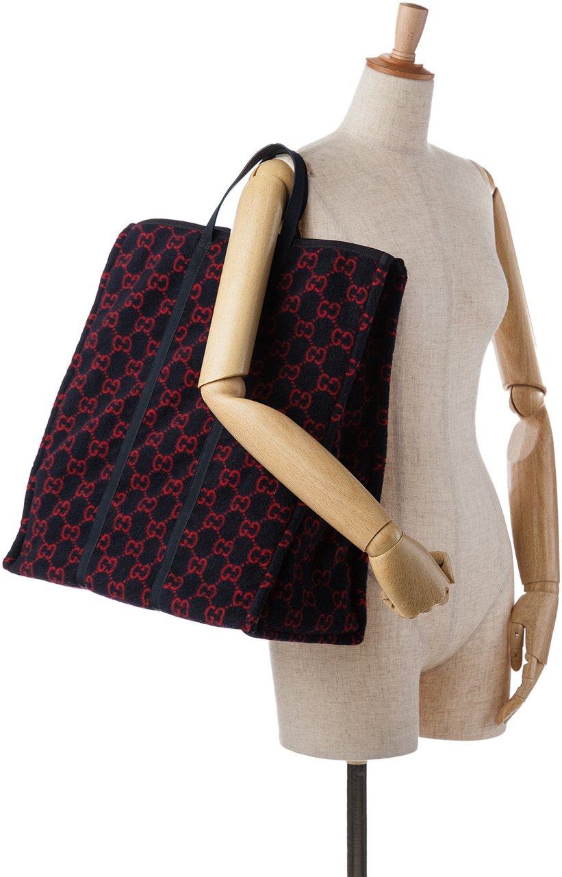 Gucci GG Wool Tote Blauw