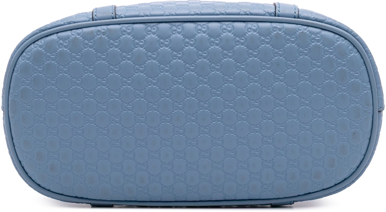 Gucci Mini Microguccissima Dome Satchel Blauw
