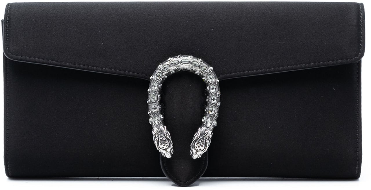 Gucci Satin Dionysus Clutch Zwart