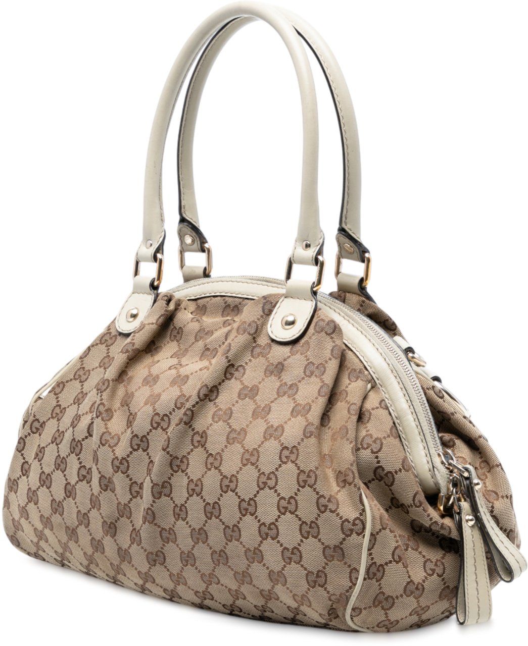 Gucci GG Canvas Sukey Satchel Bruin