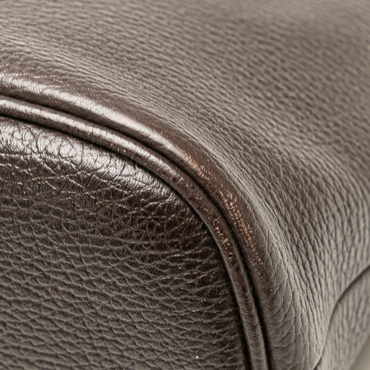 Gucci Mini Leather Web Dome Satchel Bruin