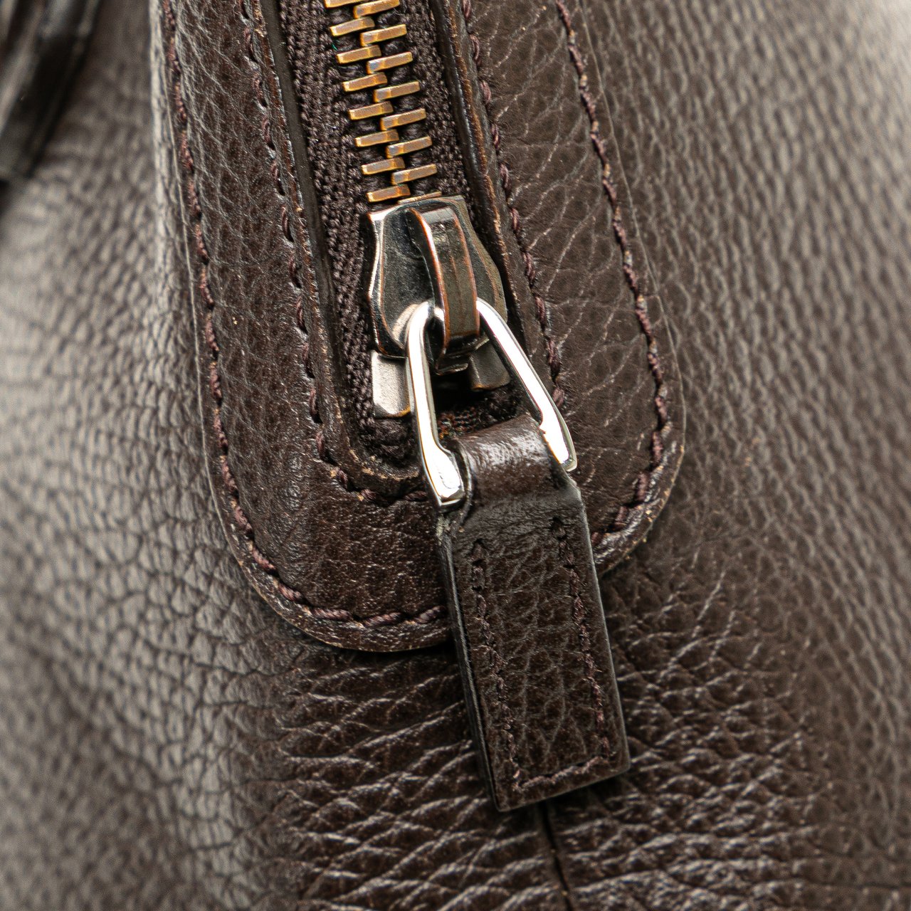 Gucci Mini Leather Web Dome Satchel Bruin