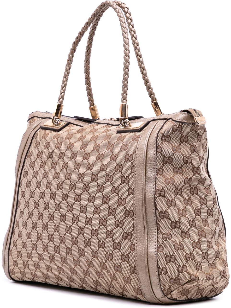Gucci Large GG Canvas Bella Satchel Bruin
