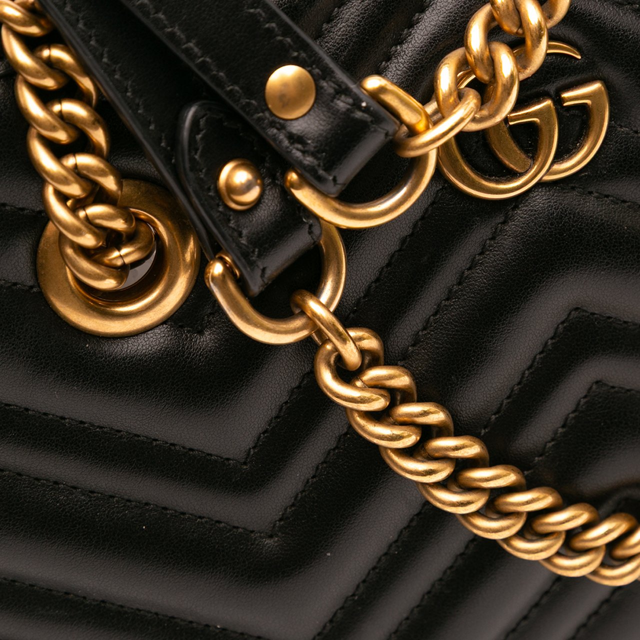 Gucci GG Marmont Matelasse Leather Tote Zwart