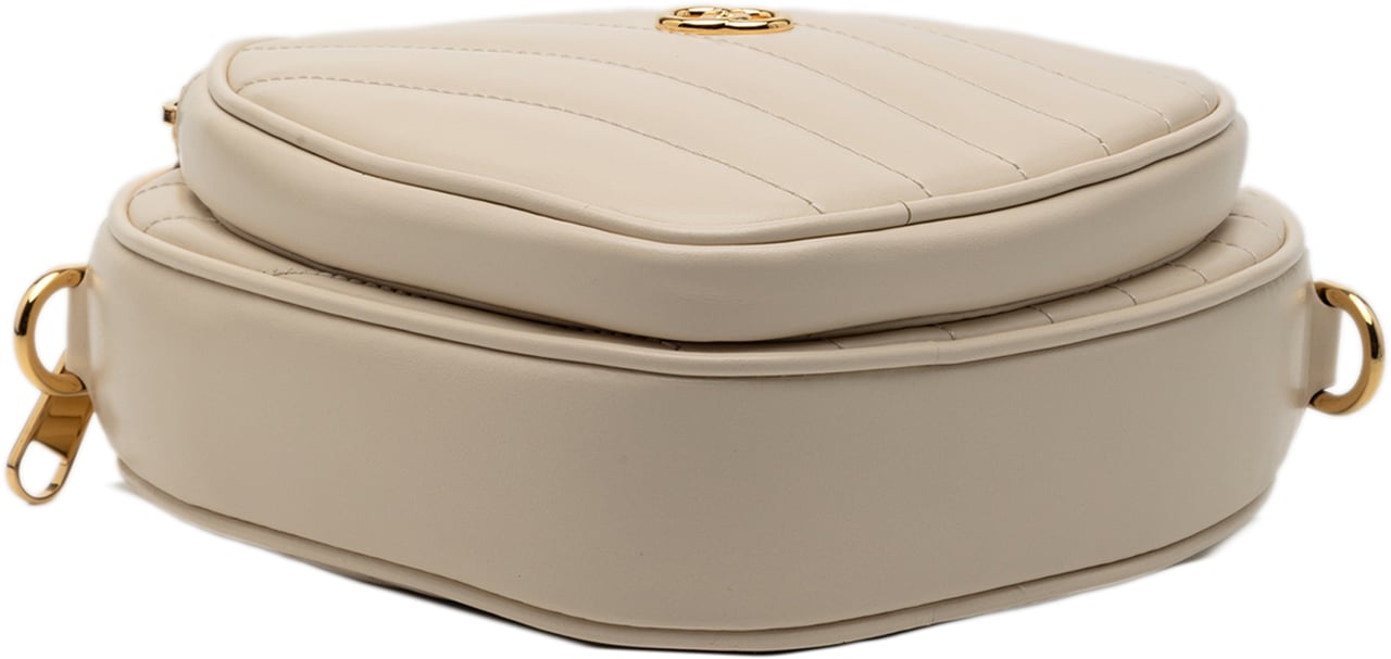 Gucci Mini Matelasse Leather Heart Crossbody Bruin