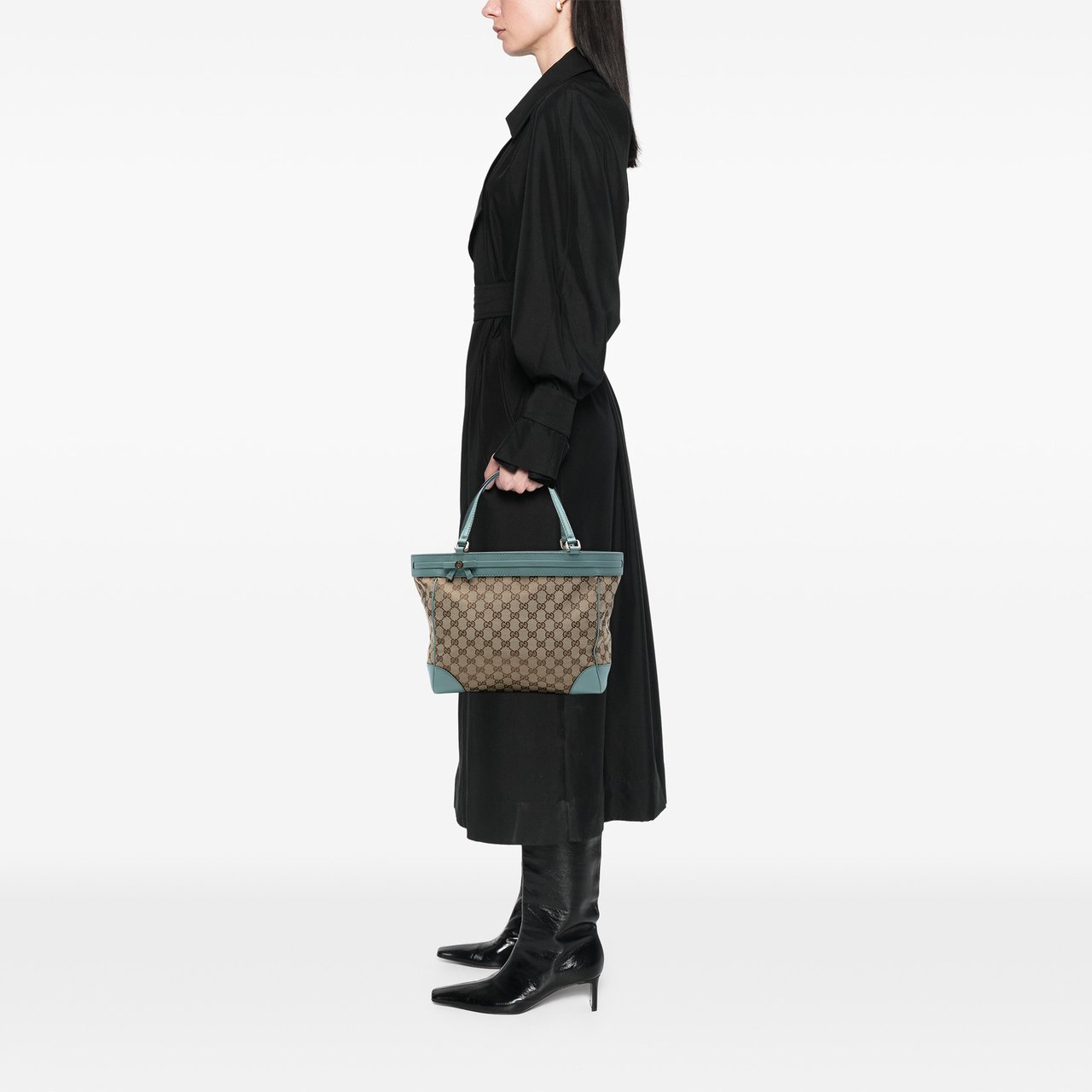 Gucci GG Canvas Mayfair Tote Bruin