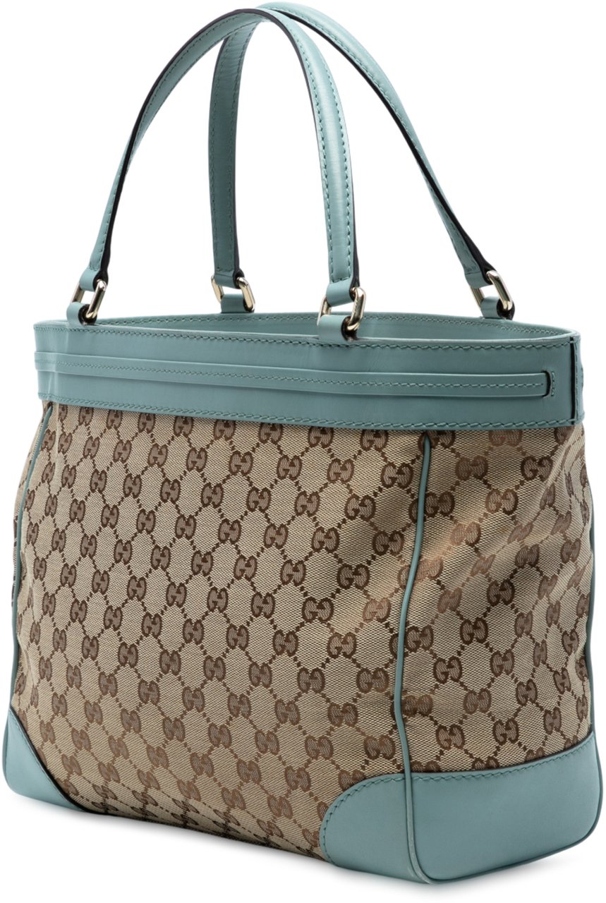 Gucci GG Canvas Mayfair Tote Bruin