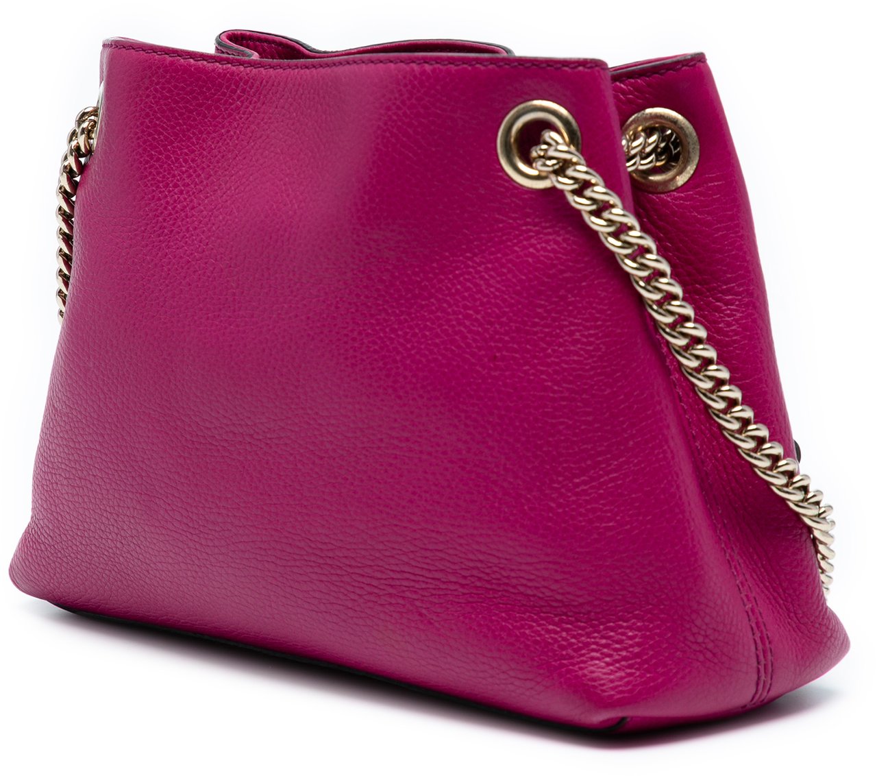 Gucci Small Leather Soho Chain Tote Roze