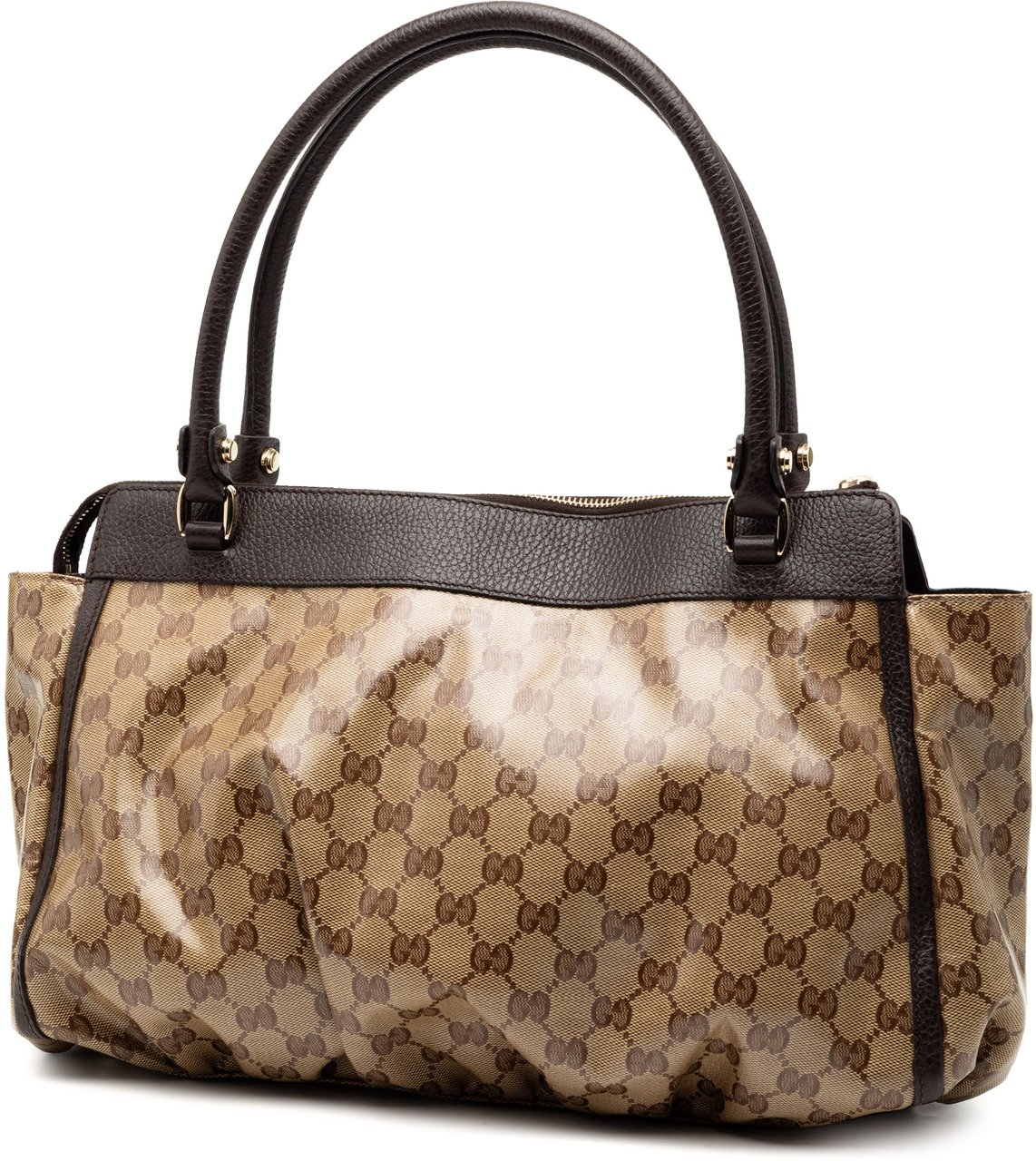 Gucci GG Crystal Abbey D Ring Tote Bruin