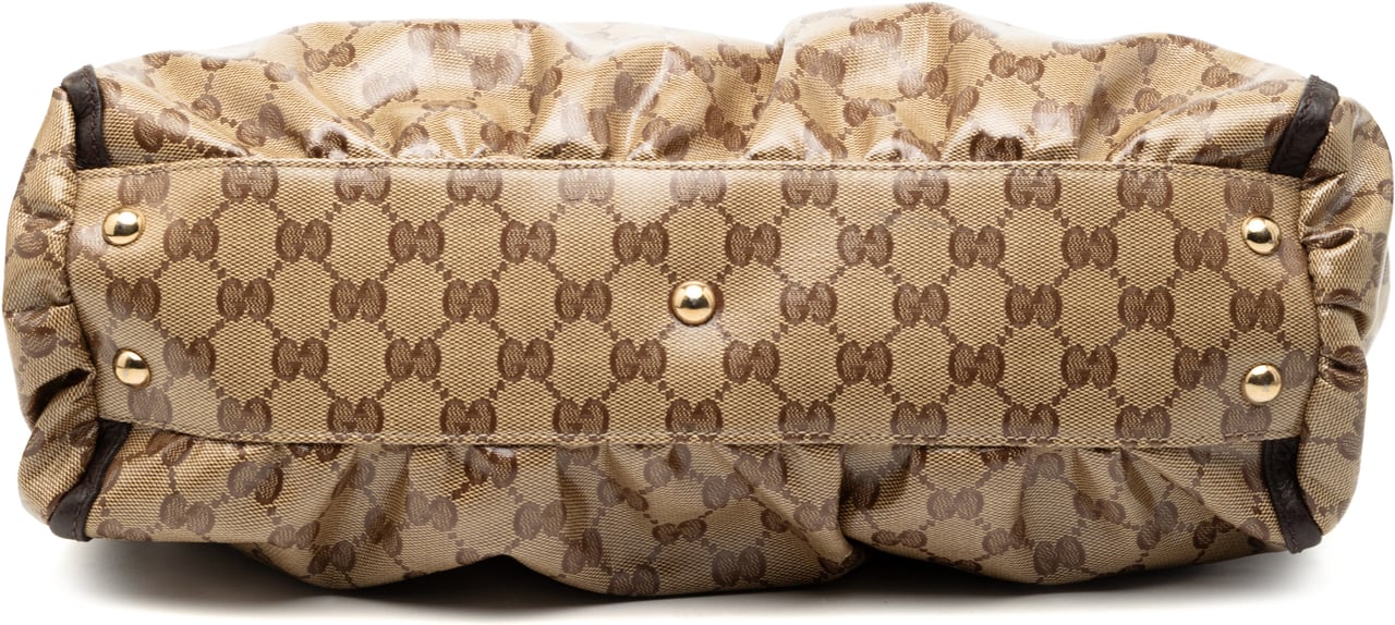 Gucci GG Crystal Abbey D Ring Tote Bruin