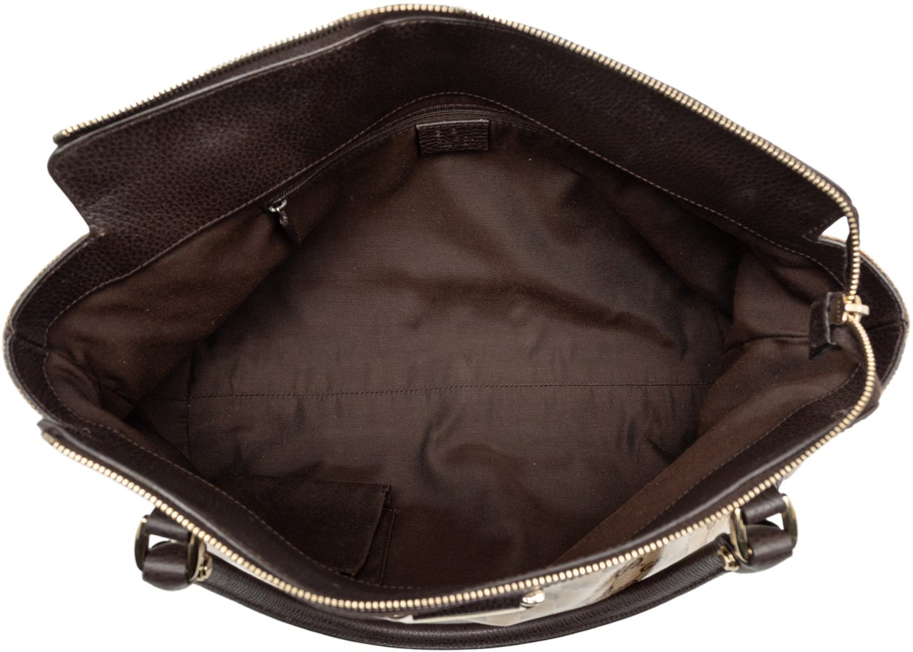 Gucci GG Crystal Abbey D Ring Tote Bruin