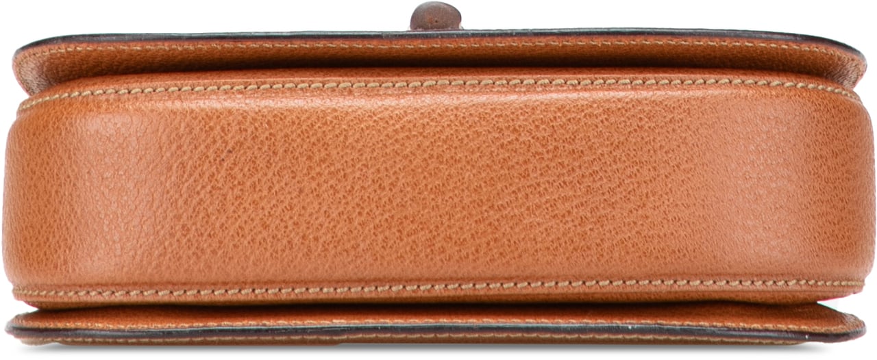 Gucci Grained Calfskin Bamboo Night Bruin