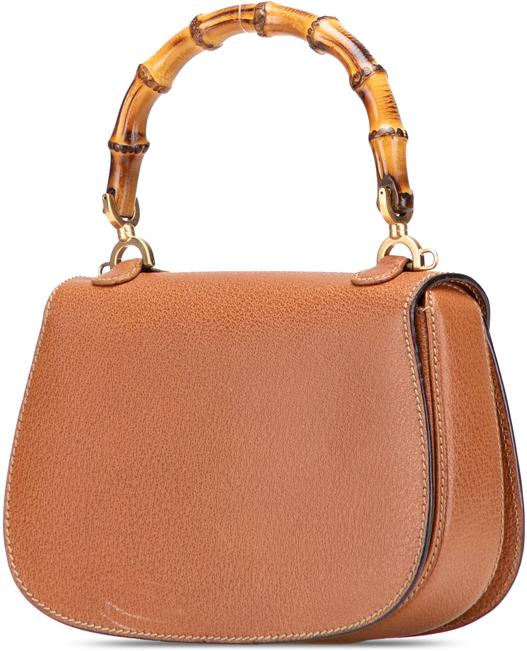 Gucci Grained Calfskin Bamboo Night Bruin