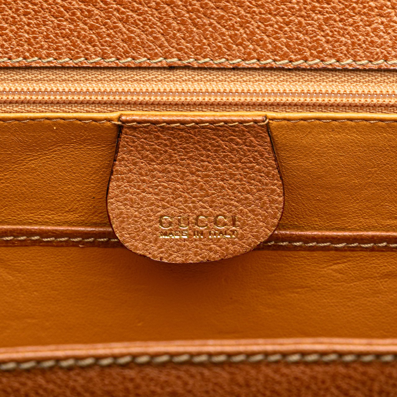 Gucci Grained Calfskin Bamboo Night Bruin