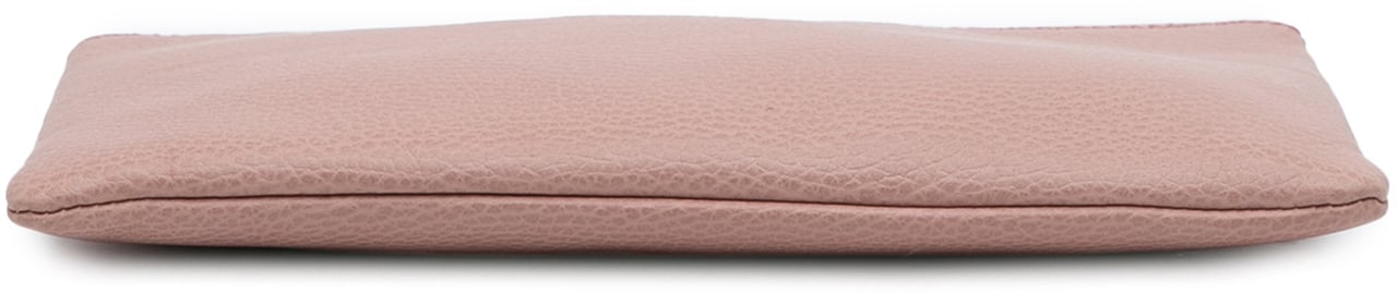 Gucci Calfskin Bamboo Clutch Roze