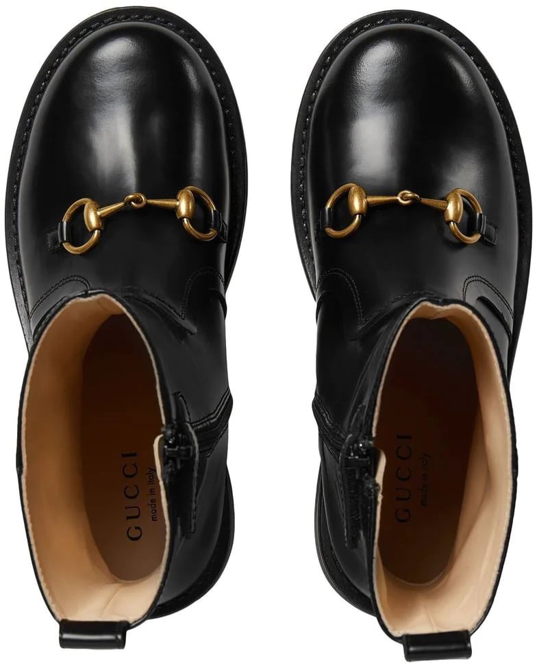 Gucci stivaletto pelle black Zwart