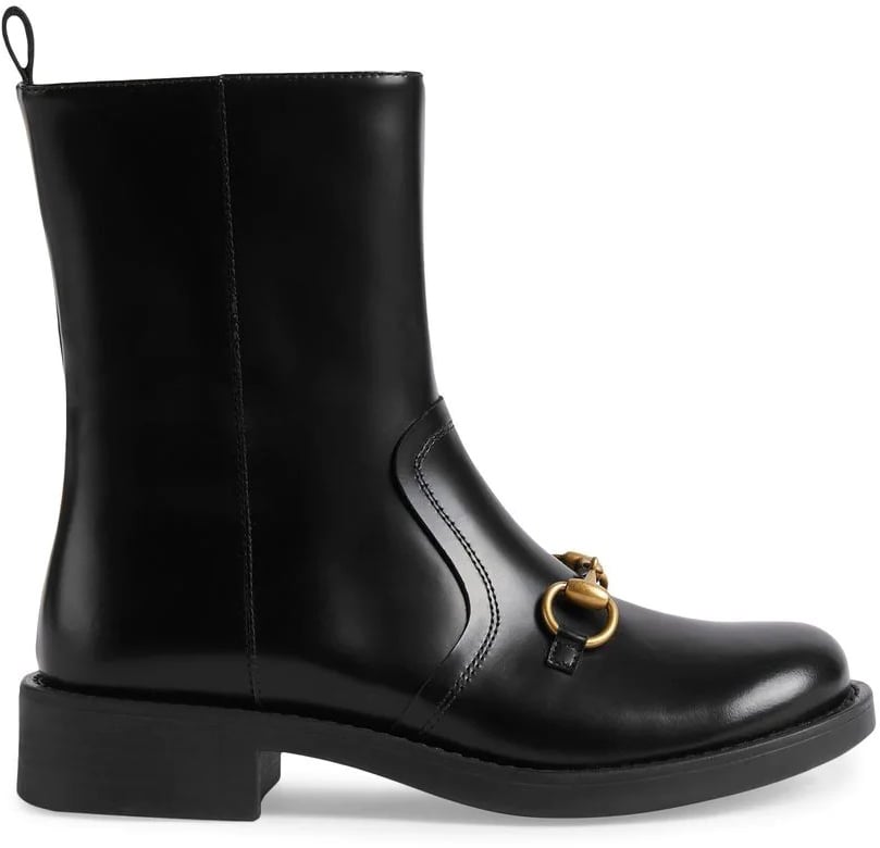 Gucci stivaletto pelle black Zwart