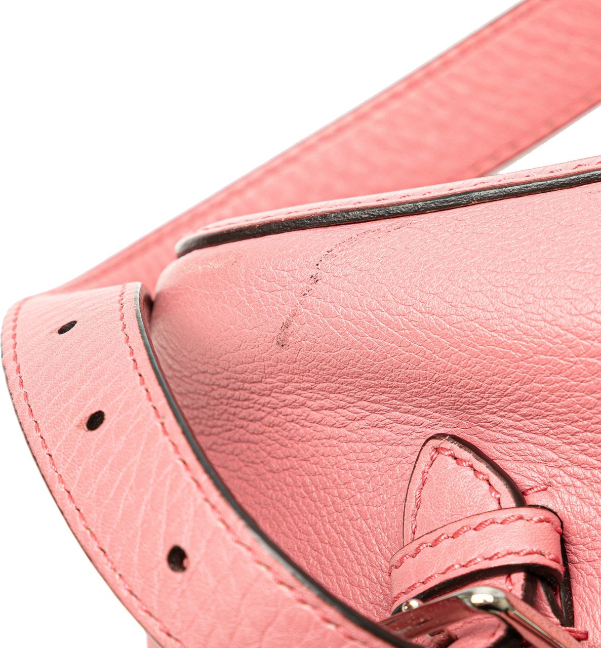 Gucci Leather Bamboo Tassel Backpack Roze