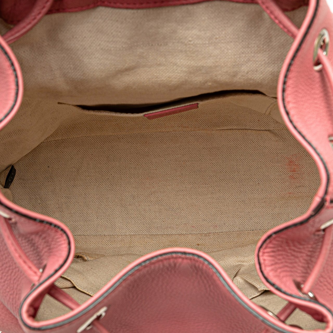 Gucci Leather Bamboo Tassel Backpack Roze